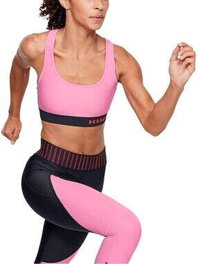 Under Armour Womens Crossback Medium Impact Sports Bra Size XS